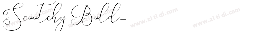 Scootchy Bold字体转换
